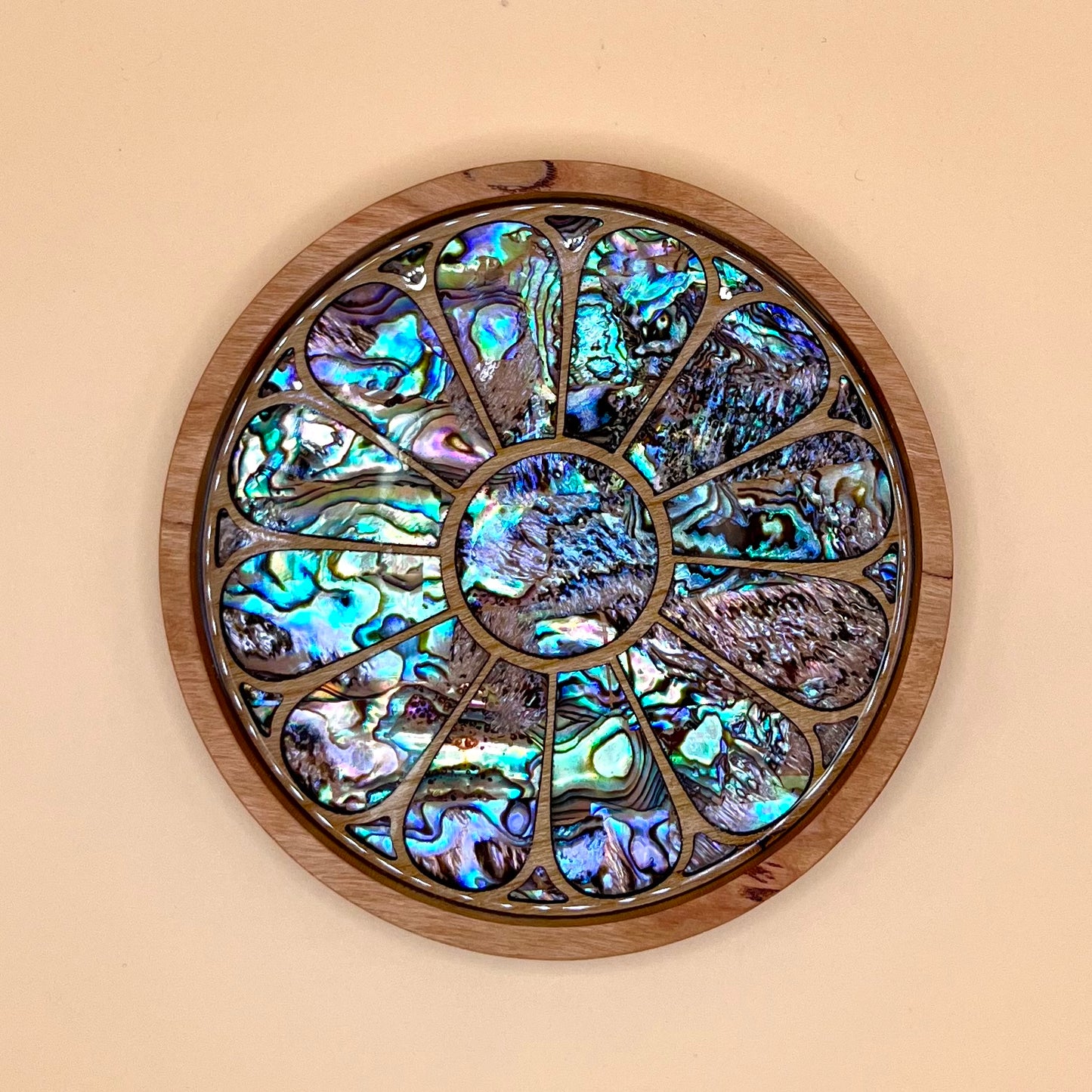 Sacred Heart Dayton Ohio Coaster in Cherry