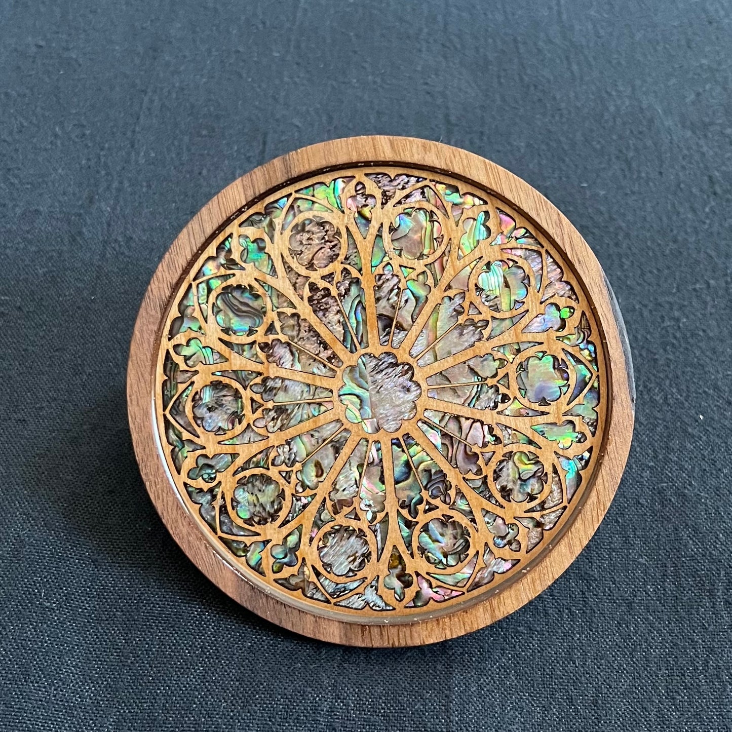 SALE - National Cathedral Coaster in Walnut and Cherry