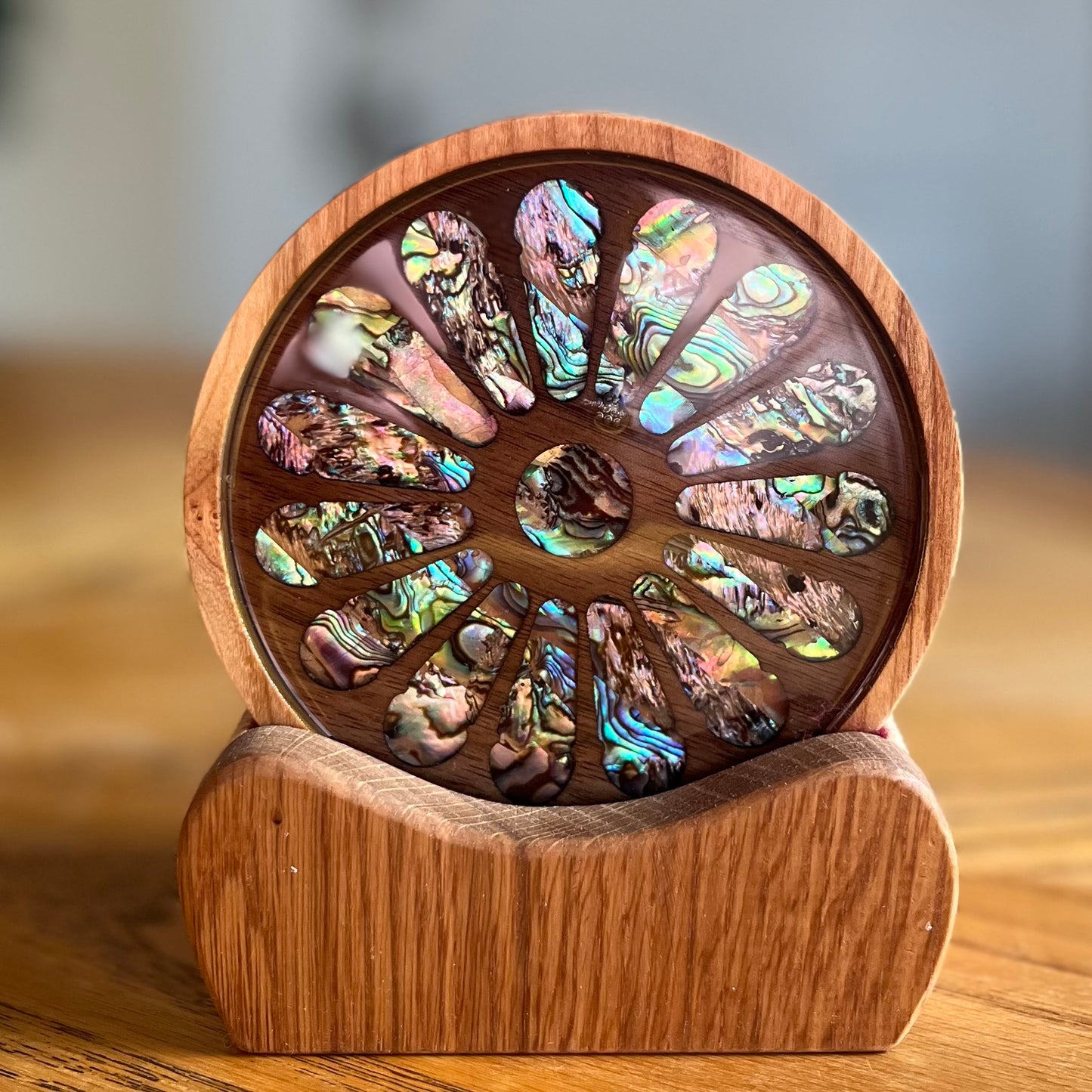 Our Lady of The Rosary Dayton Ohio Coaster in Cherry & Walnut Wood
