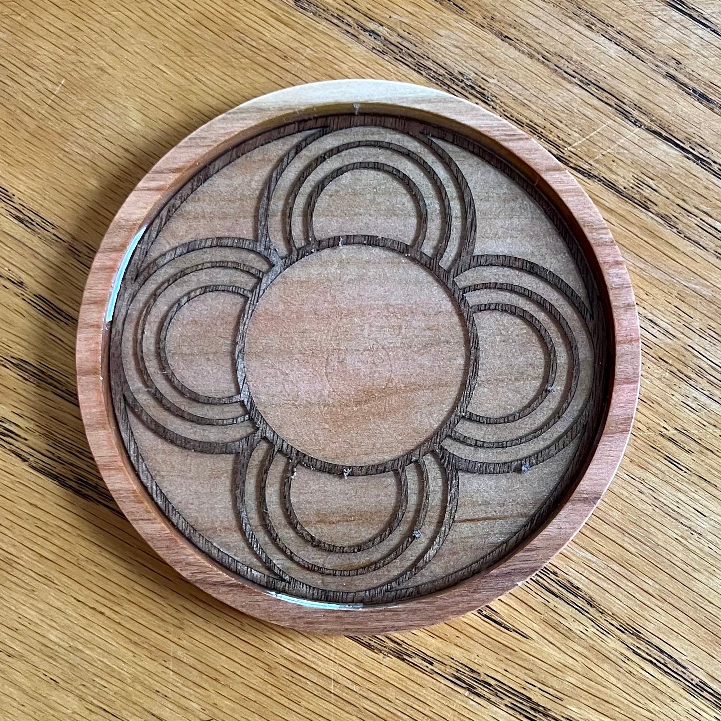 Chapel of the Immaculate Conception Dayton Ohio Rose Window Wood Coaster