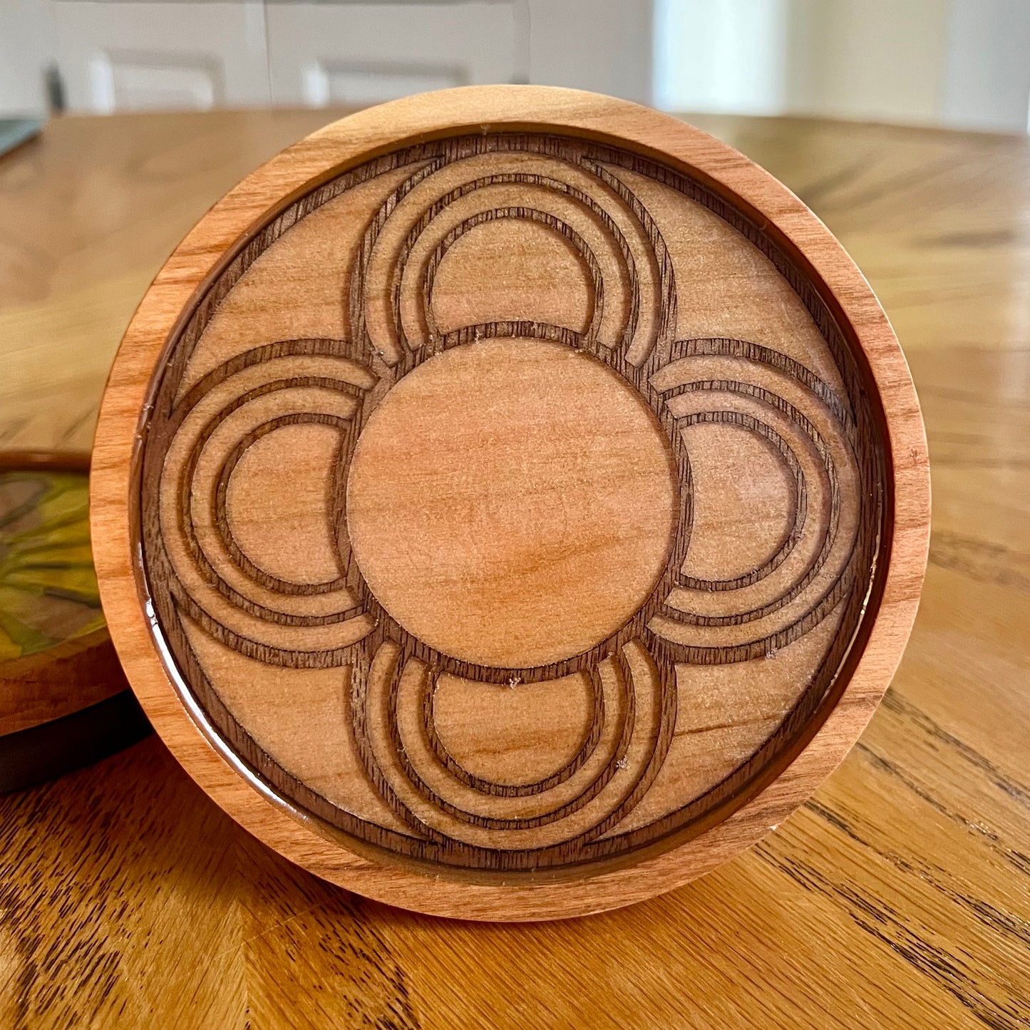 Chapel of the Immaculate Conception Dayton Ohio Rose Window Wood Coaster