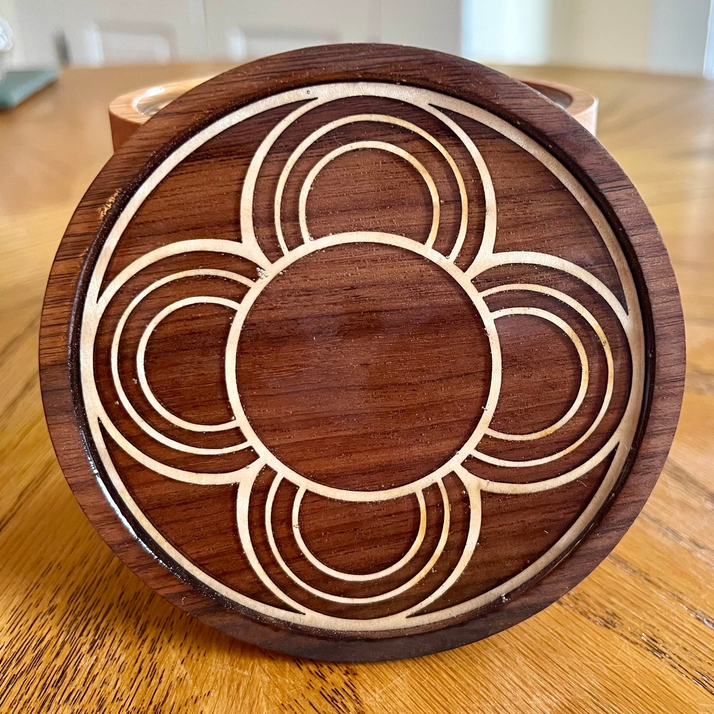 Chapel of the Immaculate Conception Dayton Ohio Rose Window Wood Coaster