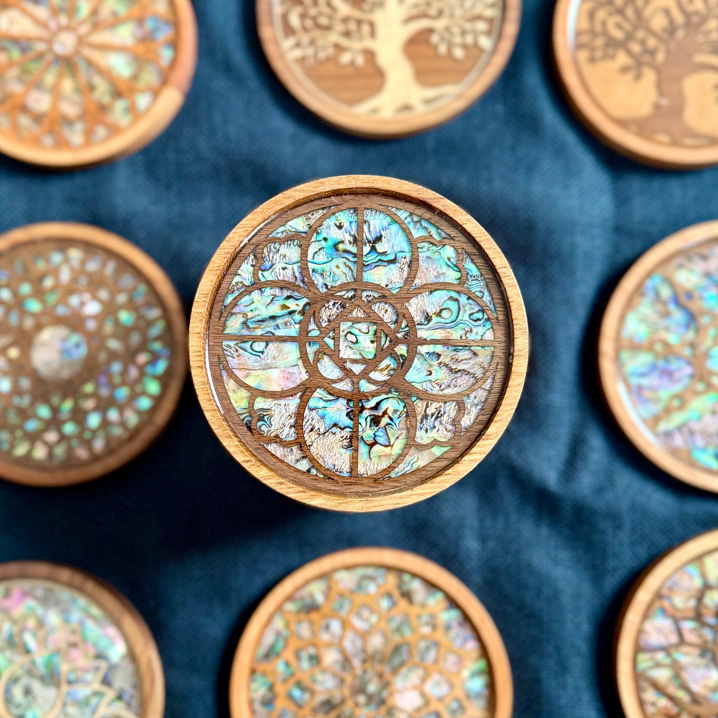 SALE - Canterbury Cathedral Coaster in Oak and Walnut