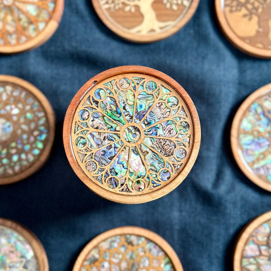 SALE - St. Denis Cathedral Coaster in Cherry