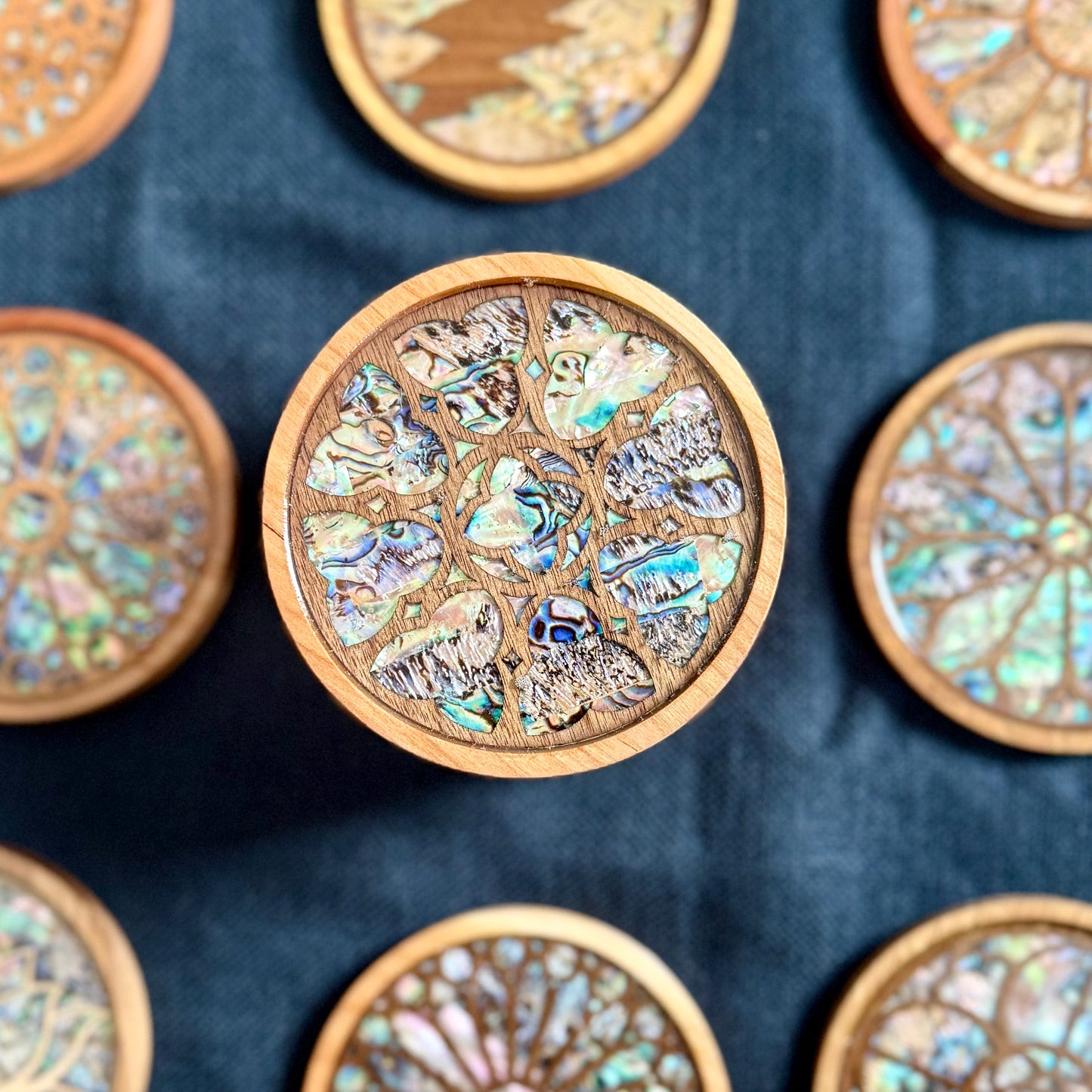 SALE - Glasgow Cathedral Coaster in Cherry & Walnut