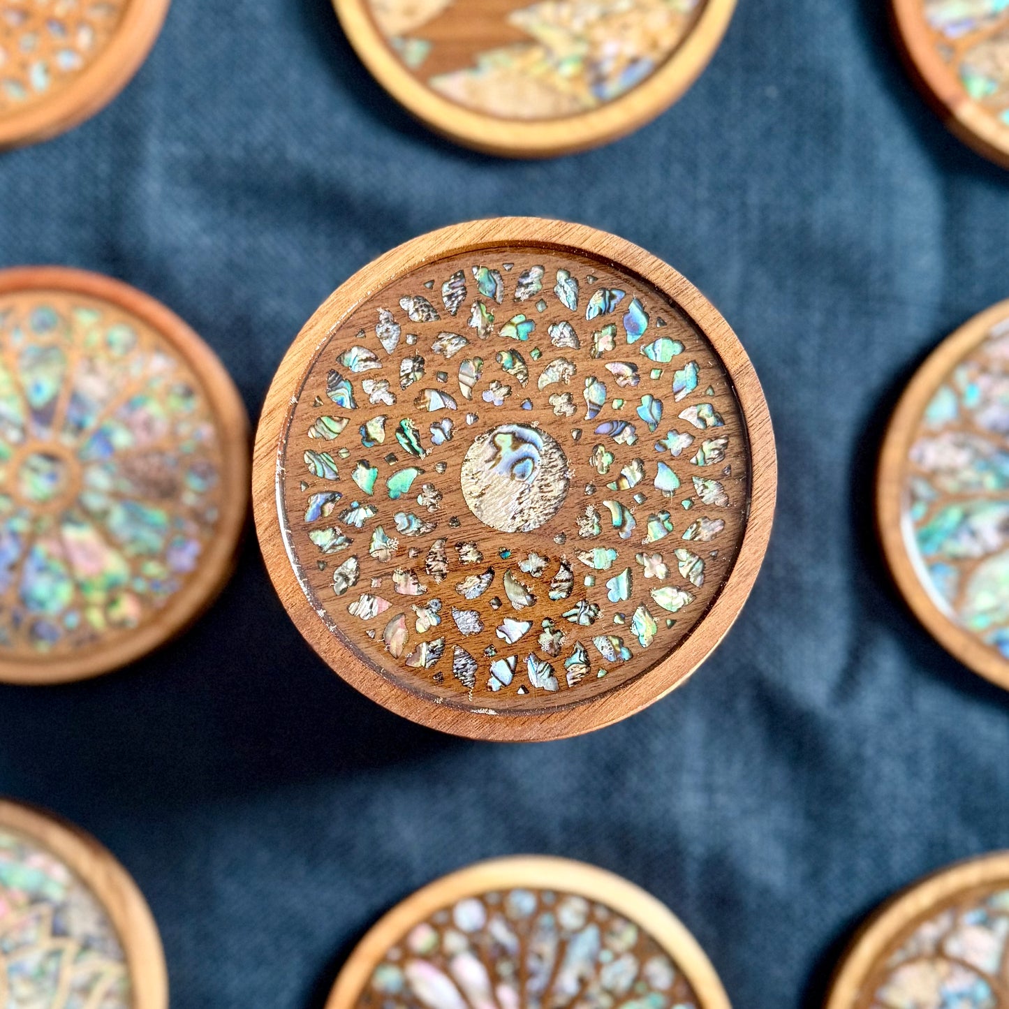 SALE - Santa Maria Del Mar Coaster in Walnut