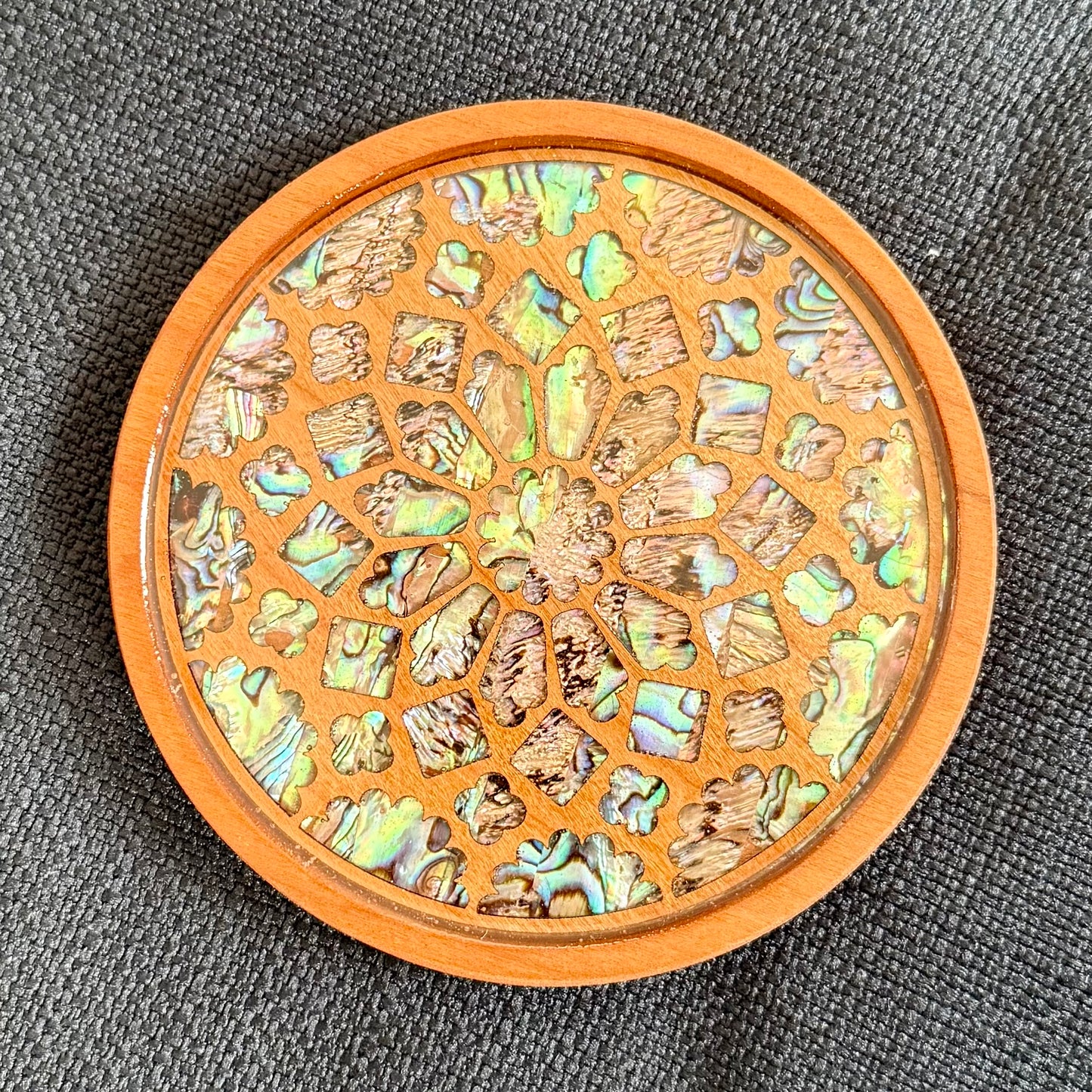SALE - Chartres Cathedral Coaster in Cherry