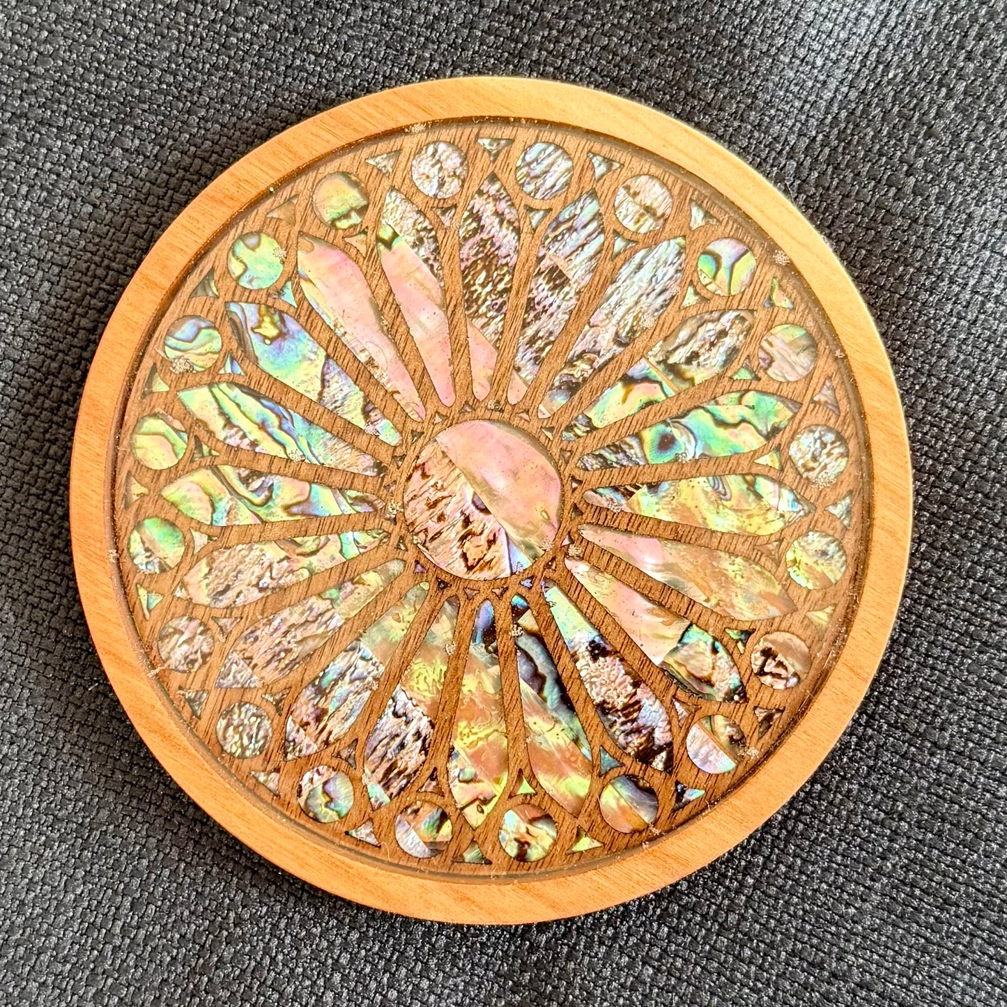 SALE - Sagrada Familia Cathedral Coaster in Cherry and Walnut