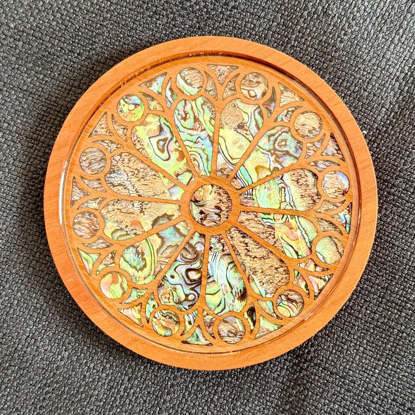 SALE - St. Denis Cathedral Coaster in Cherry