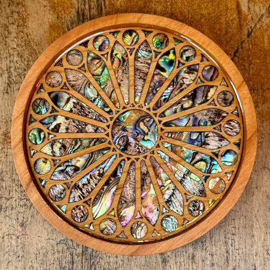 Sagrada Familia Basilica Rose Window Coaster