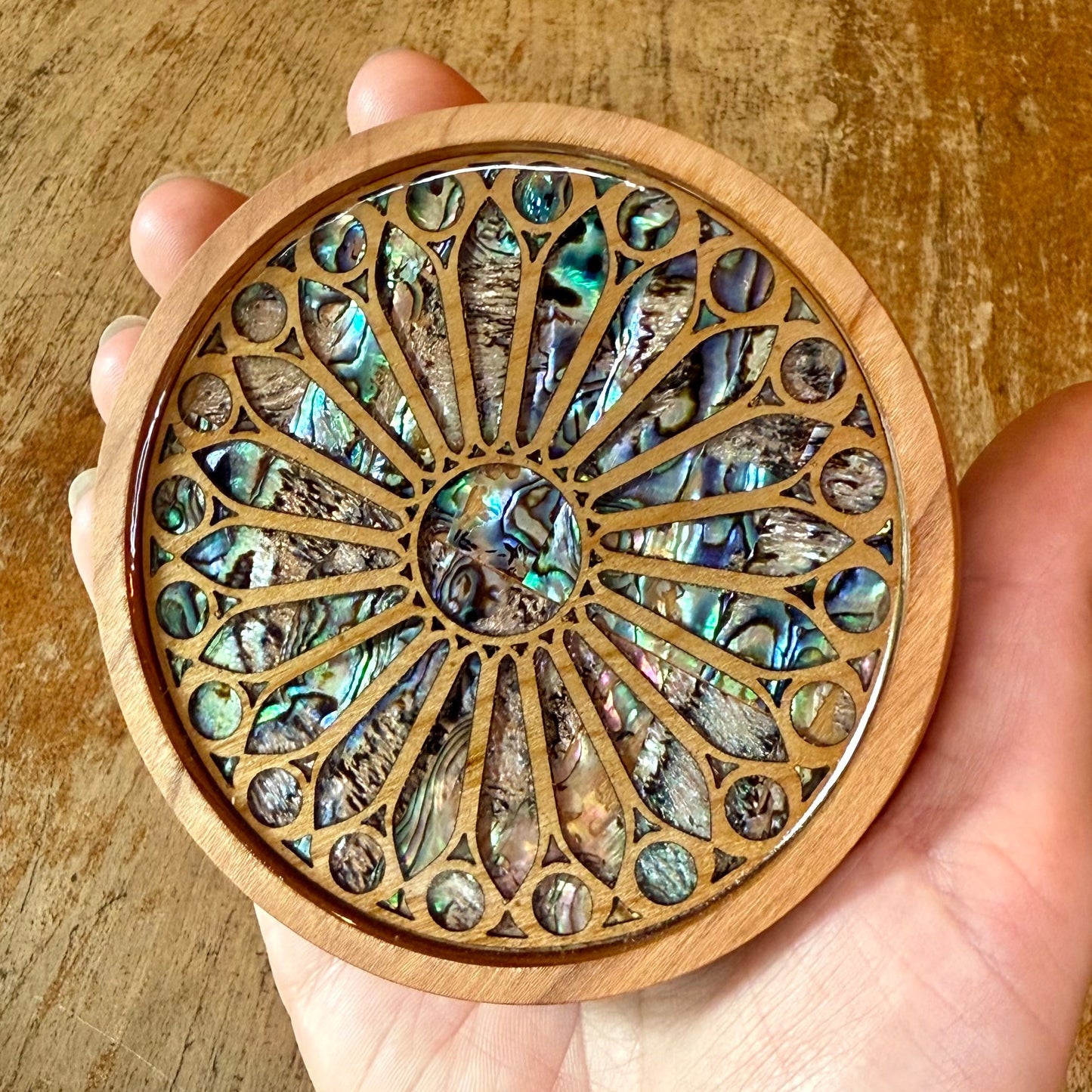 Sagrada Familia Basilica Rose Window Coaster
