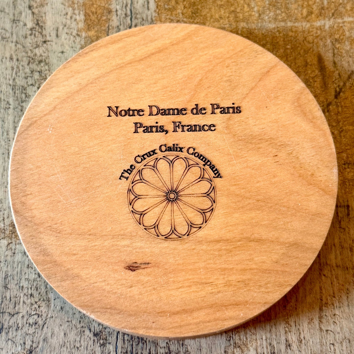 Notre Dame Cathedral Rose Window Coaster