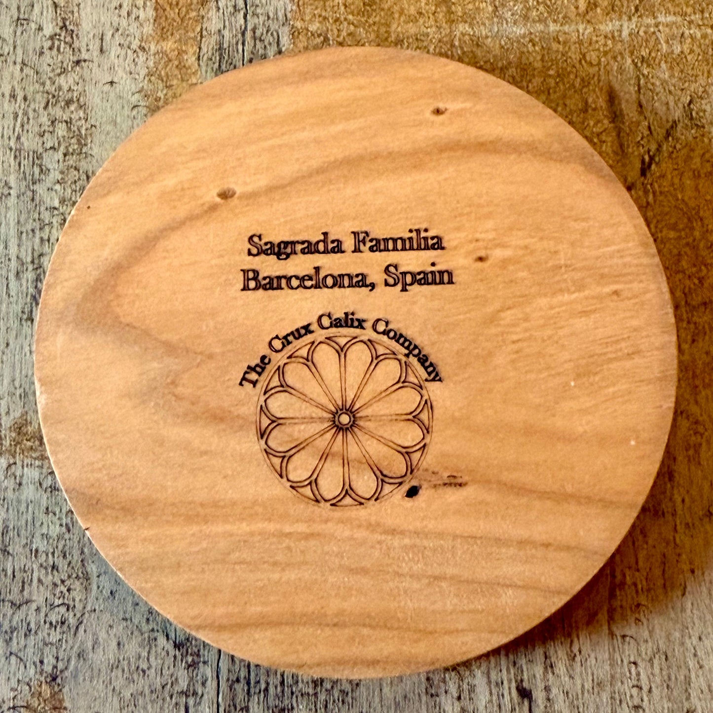 Sagrada Familia Basilica Rose Window Coaster