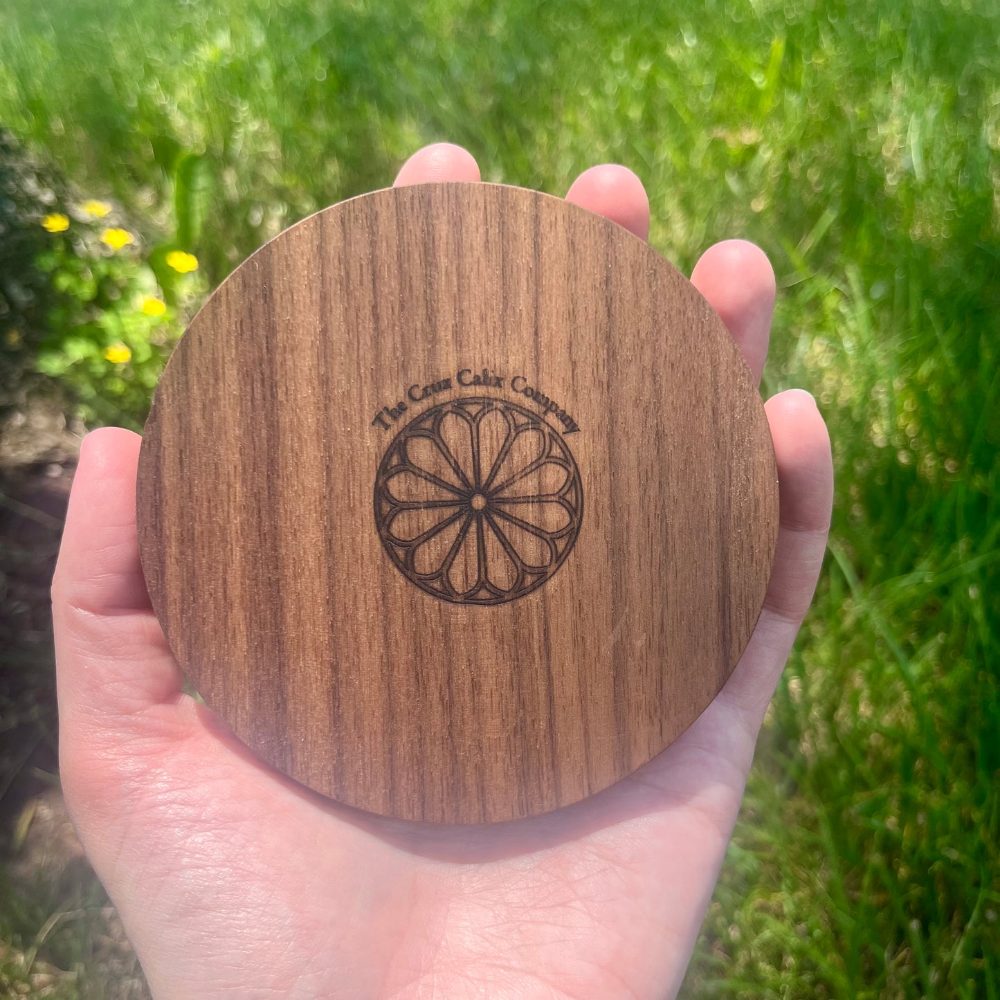 Basilica Saint Denis Coaster in Walnut