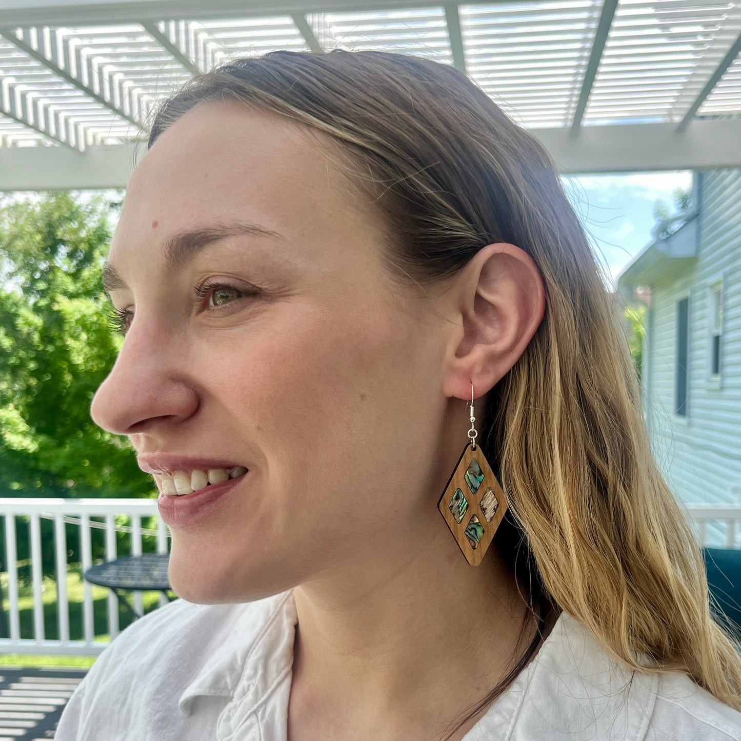 Quad Earrings in Cherry