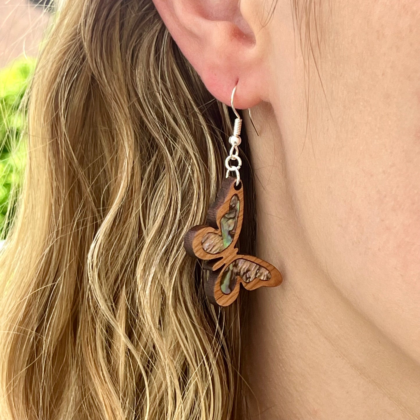 Little Butterfly Earrings in Cherry