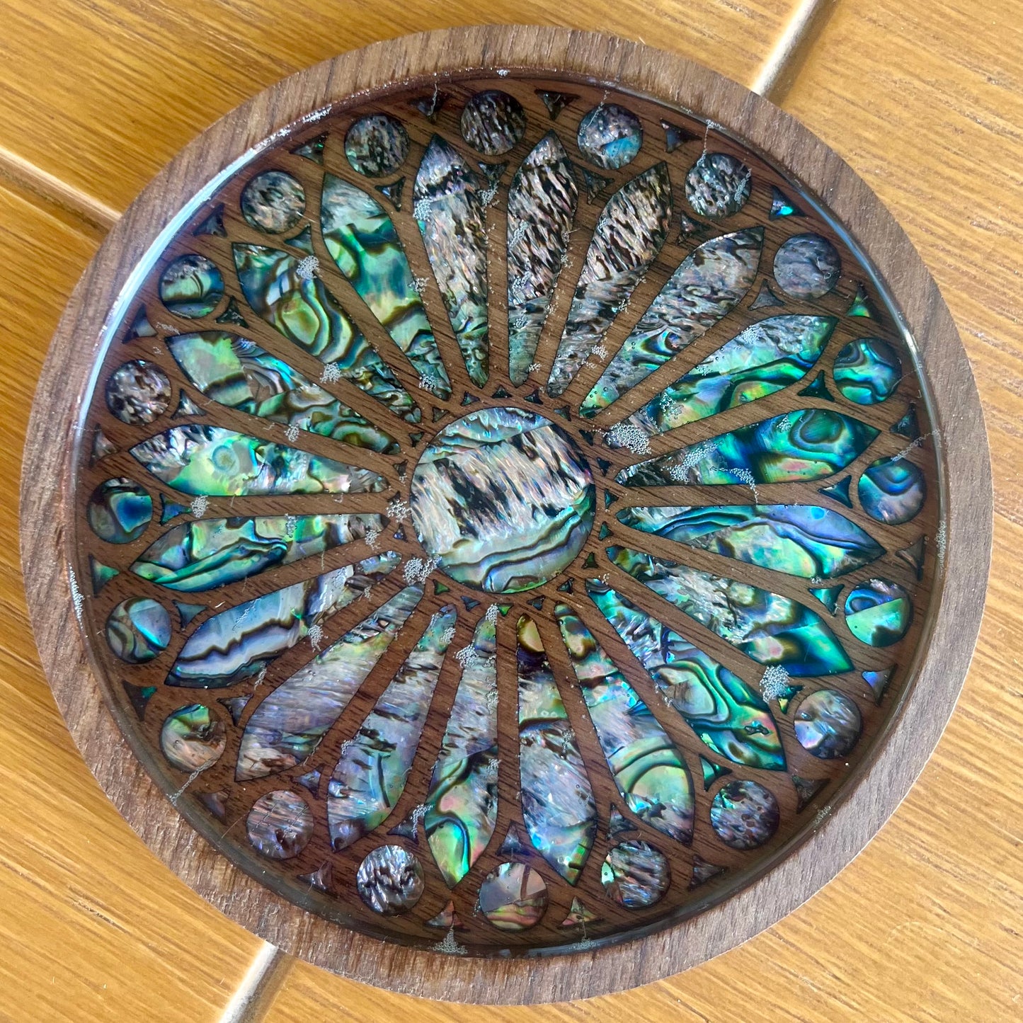 SALE - Sagrada Familia Coaster in Walnut