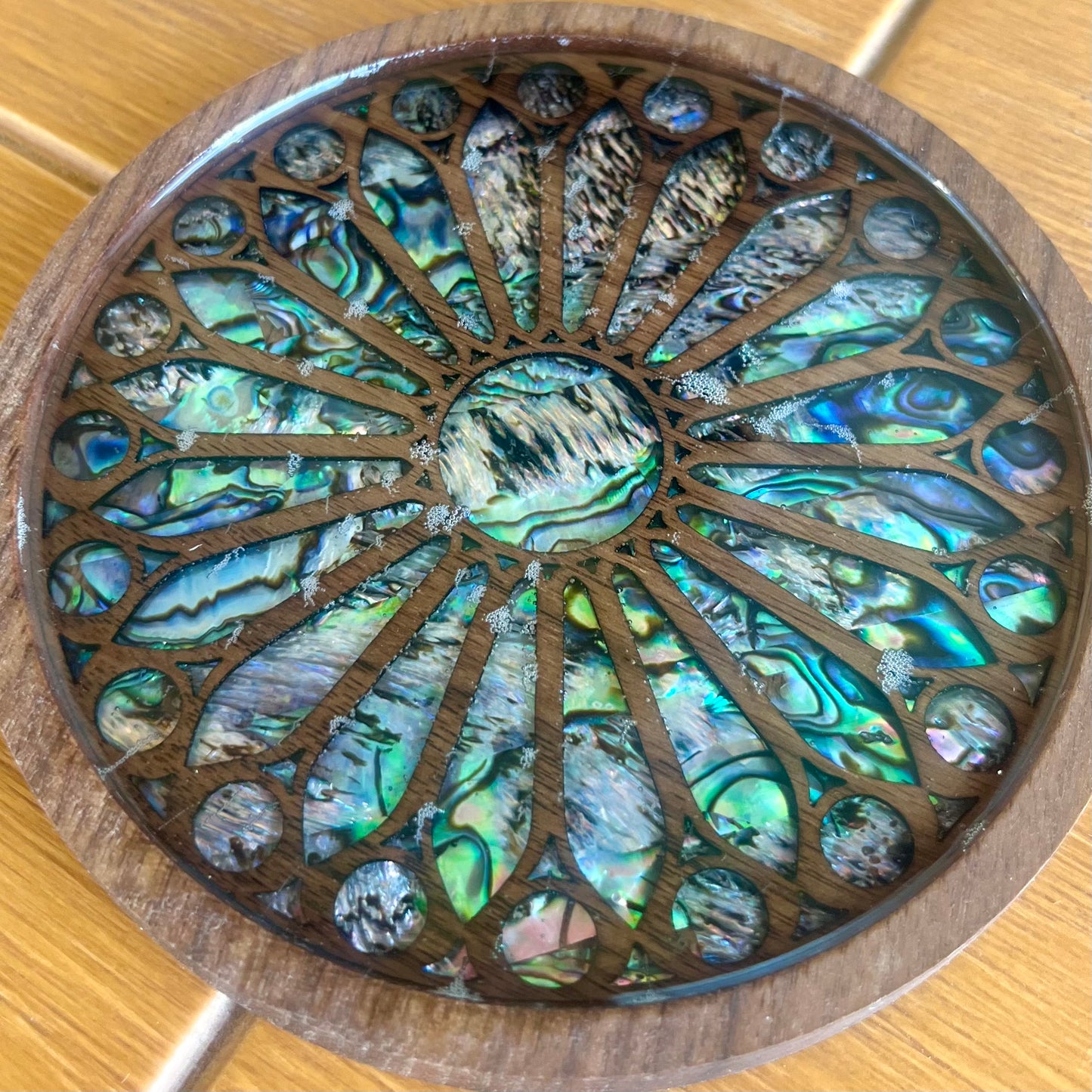 SALE - Sagrada Familia Coaster in Walnut