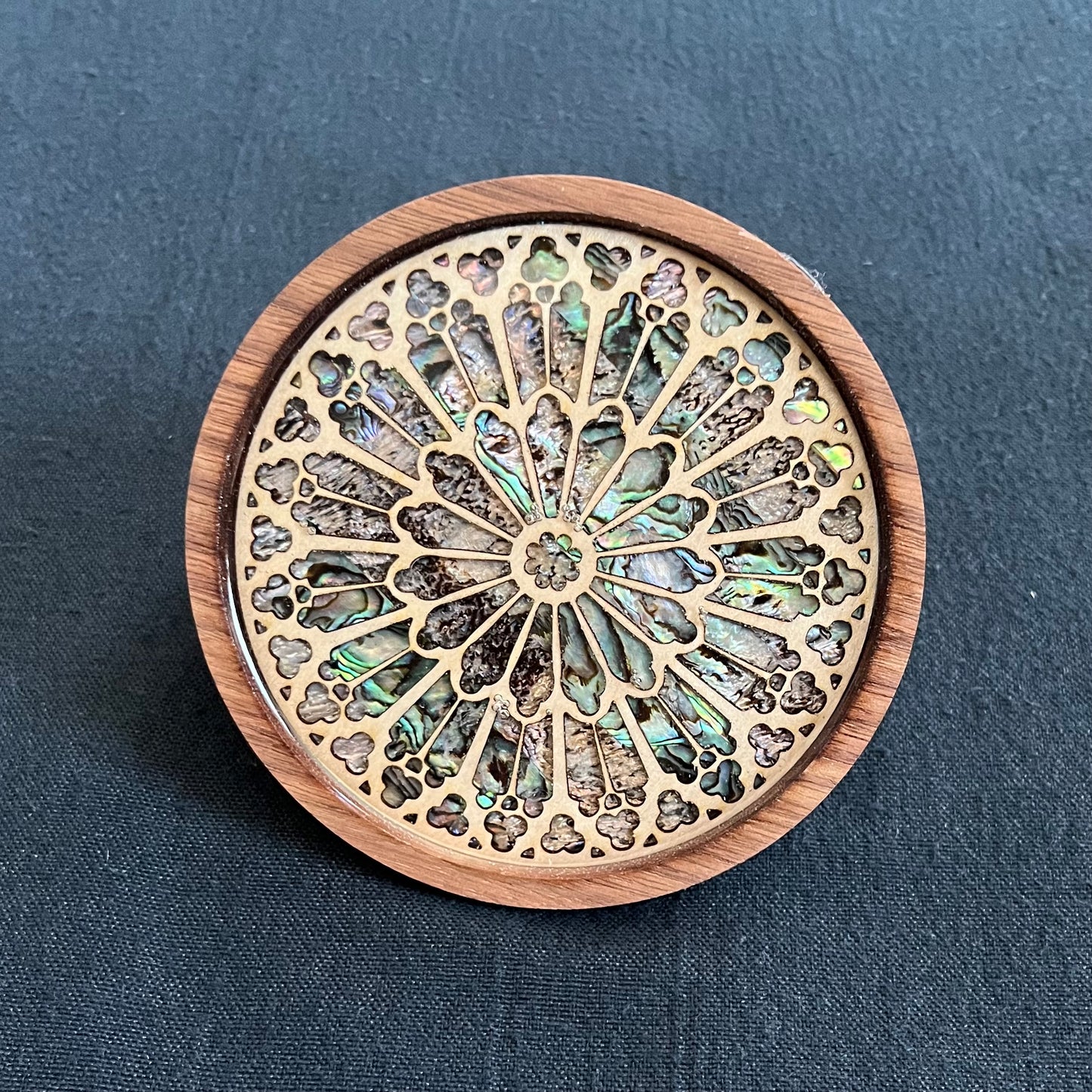 SALE - Notre Dame Coaster in Walnut & Cherry