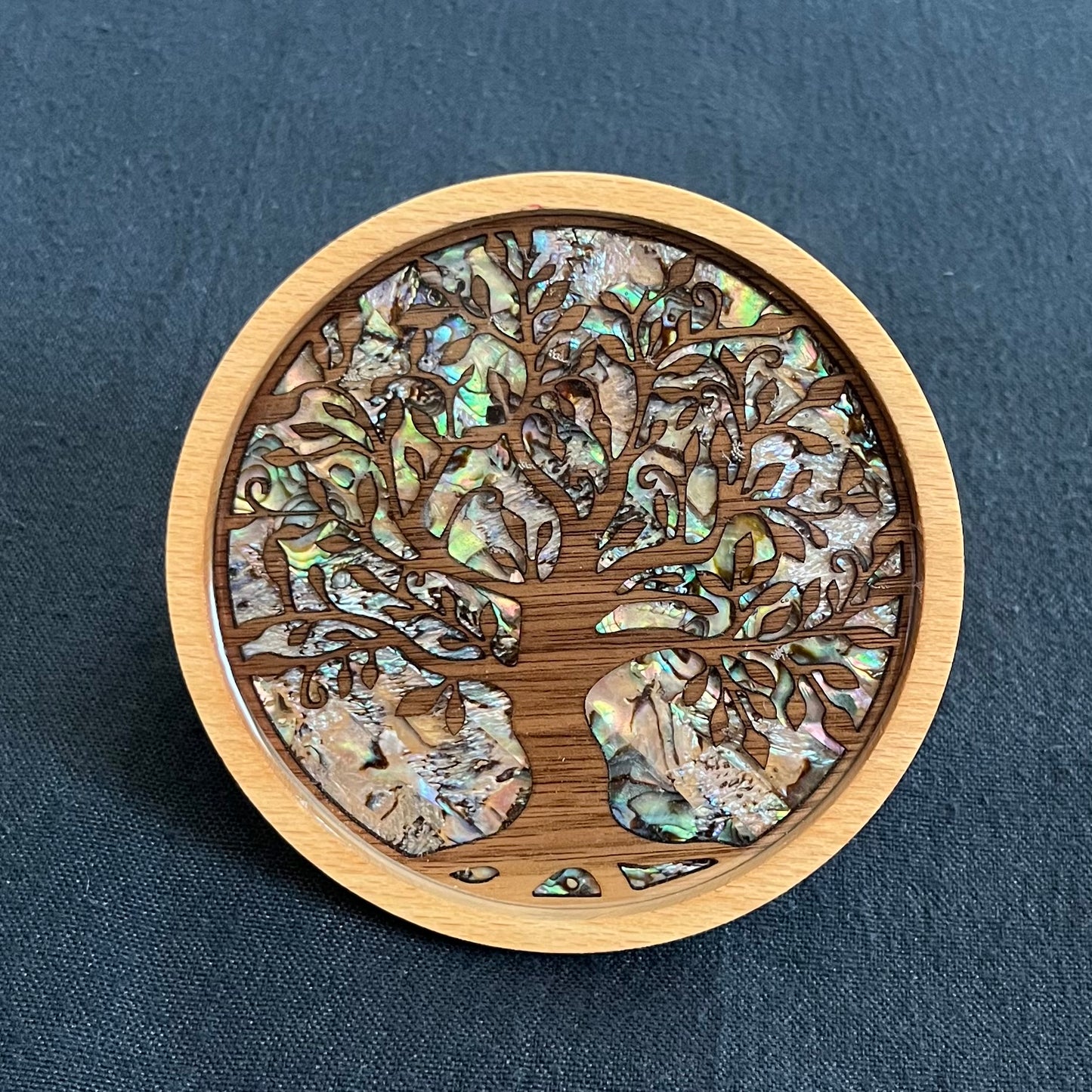 SALE - Tree of Life Coaster in Beech and Walnut