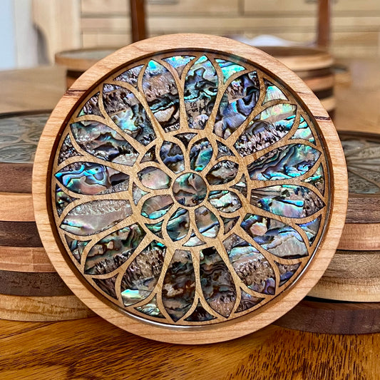 Santa Maria Gloriosa dei Frari Wood & Abalone Shell Coaster